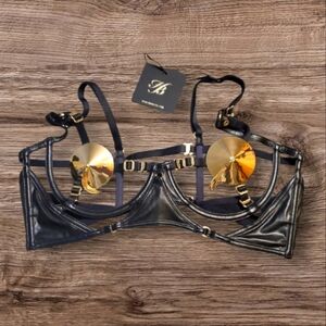 Reserved - Kylah - Open Cup / pasties bra, Honey Birdette